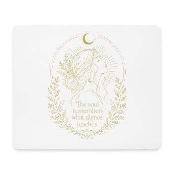 Soul Silence Blumenmondkunst - Mousepad (Querformat) - Weiß - Vorne