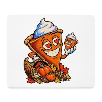 Herbstkuchen-Lächel-Schnitte - Mousepad (Querformat) - Weiß - Vorne