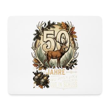 50 Jahre Und Immer Noch Gut In Schuss Jäger  - Mousepad (Querformat) - Weiß - Vorne