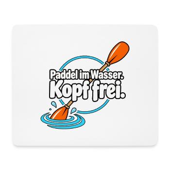 Paddelsport Paddler Kajak Kanu SUP Wassersport - Mousepad (Querformat) - Weiß - Vorne