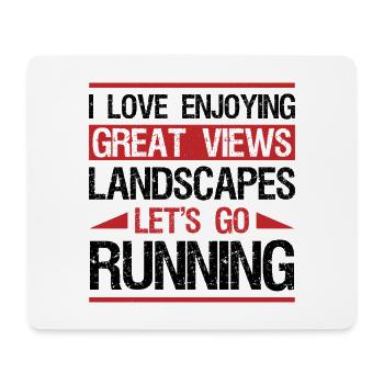 XC Running Gifts - Perfect XC Runner Design Idea - Mousepad (Querformat) - Weiß - Vorne