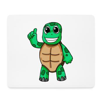Schildkröte Motiv - Mousepad (Querformat) - Weiß - Vorne