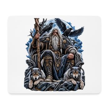 Odin – Allvater der nordischen Mythologie - Mousepad (Querformat) - Weiß - Vorne
