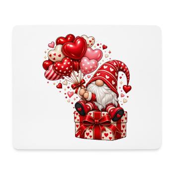 Wichtel Valentinstag Liebe Zwerg Geschenk Herzen - Mousepad (Querformat) - Weiß - Vorne