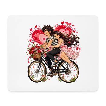 Pärchen Liebe Valentinstag Paar Geschenk - Mousepad (Querformat) - Weiß - Vorne