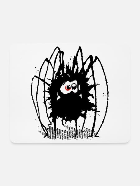 Spinne "Igitte" - Mousepad (Querformat) - Weiß