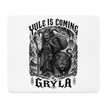 Grýla Gehörnte Winterhexe Isländische Sage Rauhnäc - Mousepad (Querformat) - Weiß - Vorne