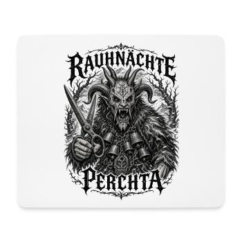 Rauhnächte Perchta Schnitzkunst Glocken Krampus  - Mousepad (Querformat) - Weiß - Vorne