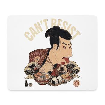 Funny Ukiyoe Sharaku Japanese Food, Ramen, Sushi - Mousepad (Querformat) - Weiß - Vorne