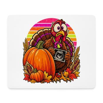 Thanksgiving Truthahn Schwangerschaftsankündigung - Mousepad (Querformat) - Weiß - Vorne