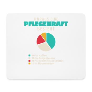 Pflegekraft Bestandteile - Mousepad (Querformat) - Weiß - Vorne