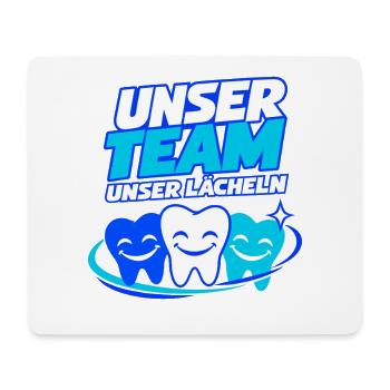Unser Team Unser Lächeln – Zahnarztpraxis - Mousepad (Querformat) - Weiß - Vorne