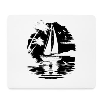 Segeln - Mousepad (Querformat) - Weiß - Vorne