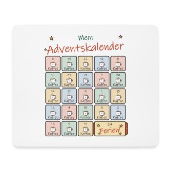 Adventskalender Kaffee für Lehrer und Lehrerinnen - Mousepad (Querformat) - Weiß - Vorne