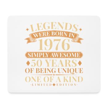 Jahrgang 1976 Simply Awesome 50th Birthday - Mousepad (Querformat) - Weiß - Vorne