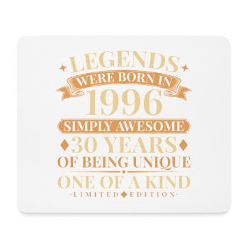 Jahrgang 1996 Simply Awesome 30th Birthday - Mousepad (Querformat) - Weiß - Vorne