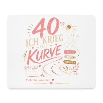 40 Geburtstag Frau Abenteuer Geschenk Humor - Mousepad (Querformat) - Weiß - Vorne