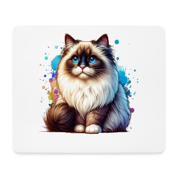 Ragdoll Katze Geschenk - Mousepad (Querformat) - Weiß - Vorne