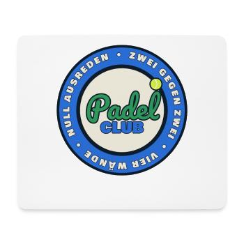Padel Club - Zwei gegen Zwei, vier Wände - Mousepad (Querformat) - Weiß - Vorne