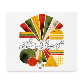 Satz des Pythagoras – Mathematische Wissenschaftsgleichung - Mousepad (Querformat) - Weiß - Vorne
