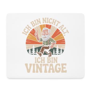 Ich bin nicht alt ich bin Vintage 60 Geburtstag - Mousepad (Querformat) - Weiß - Vorne