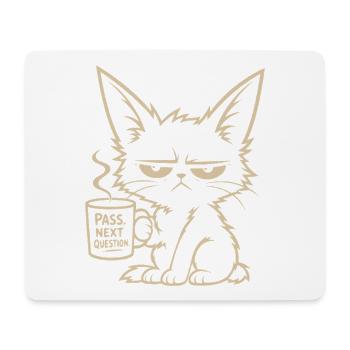 Pass Next Question - Mousepad (Querformat) - Weiß - Vorne