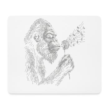 Bigfoot bläst Löwenzahn Vintage - Mousepad (Querformat) - Weiß - Vorne