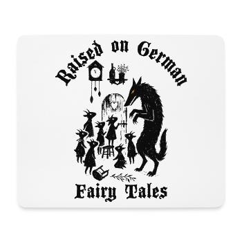 Raised on German Fairy Tails Wolf Sieben Geißlein - Mousepad (Querformat) - Weiß - Vorne