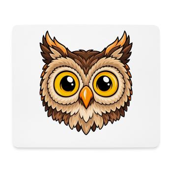 Eulenaugen PopArt Flair - Mousepad (Querformat) - Weiß - Vorne
