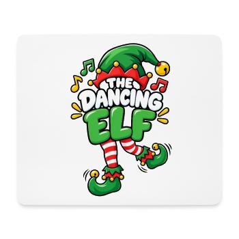 Tanzender Elf mit Musikmütze - Mousepad (Querformat) - Weiß - Vorne