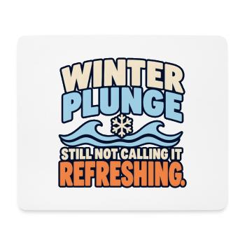 Winter Sprung Kaltwasser-challenge Schwimmfinisher - Mousepad (Querformat) - Weiß - Vorne