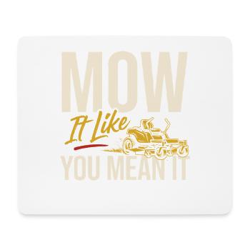 Zero Turn Rasenmäher Für Hobbygärtner - Mousepad (Querformat) - Weiß - Vorne