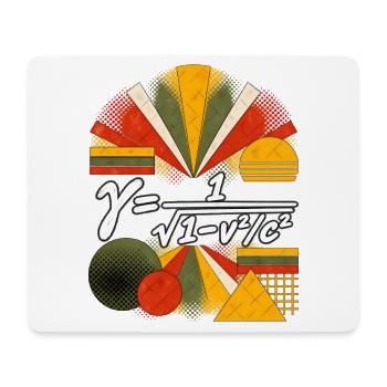 Lorentz-Faktor – Physikalische Gleichung - Mousepad (Querformat) - Weiß - Vorne