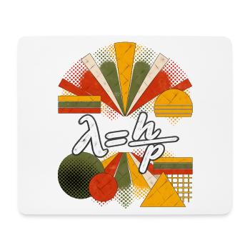 De Broglie-Wellenlänge – Physikalische Gleichung - Mousepad (Querformat) - Weiß - Vorne