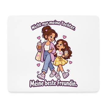 Mama Tochter Beste Freundin – Mama Liebe - Mousepad (Querformat) - Weiß - Vorne