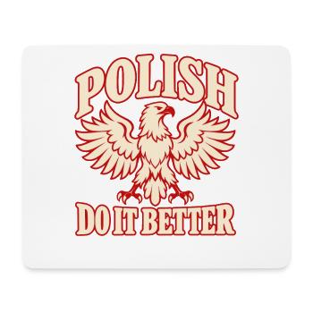 Polnischer Adler und Nationalstolz - Mousepad (Querformat) - Weiß - Vorne