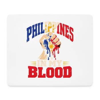 Philippinische Wurzeln Amerikanische Heimat - Mousepad (Querformat) - Weiß - Vorne