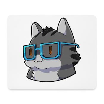  Mathe Katze Nerd - Mousepad (Querformat) - Weiß - Vorne