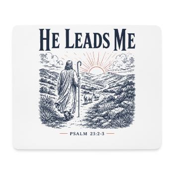 Psalm 23 Hirten-christliches Design - Mousepad (Querformat) - Weiß - Vorne