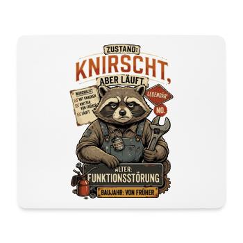 Condition Crunches But Runs Age Dysfunction - Mousepad (Querformat) - Weiß - Vorne