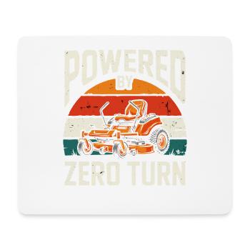 Zero Turn Rasenmäher Für Gartenliebhaber - Mousepad (Querformat) - Weiß - Vorne