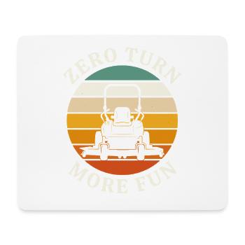 Rasenmäher Aus Leidenschaft Für Hobbygärtner - Mousepad (Querformat) - Weiß - Vorne