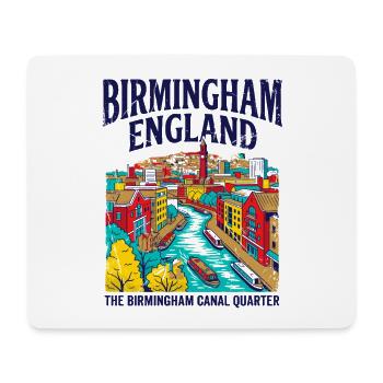 View City Birmingham England Canal Quarter - Mousepad (Querformat) - Weiß - Vorne