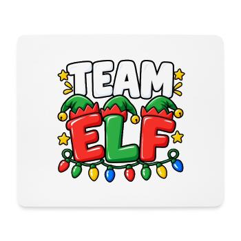 Team Elf Festliche Lichter - Mousepad (Querformat) - Weiß - Vorne