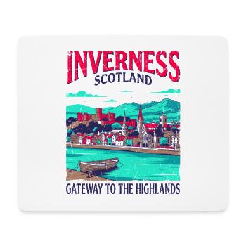 City Inverness Scotland Gateway To The Highlands - Mousepad (Querformat) - Weiß - Vorne