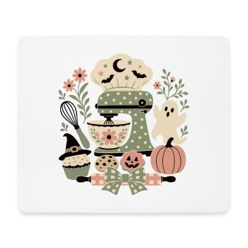 Halloween Backen - Mousepad (Querformat) - Weiß - Vorne