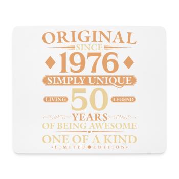 Original 1976 Living Legend 50th Birthday Gift - Mousepad (Querformat) - Weiß - Vorne