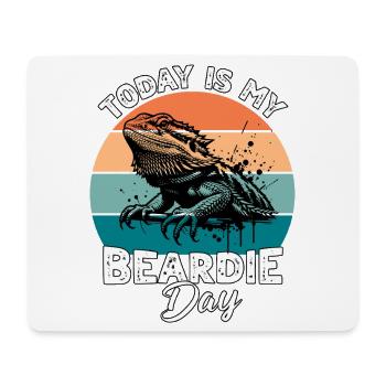 Bartagame - Mousepad (Querformat) - Weiß - Vorne