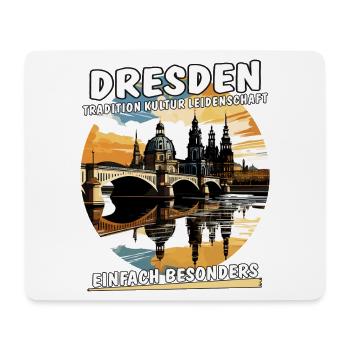 SACHSEN DRESDEN - Mousepad (Querformat) - Weiß - Vorne
