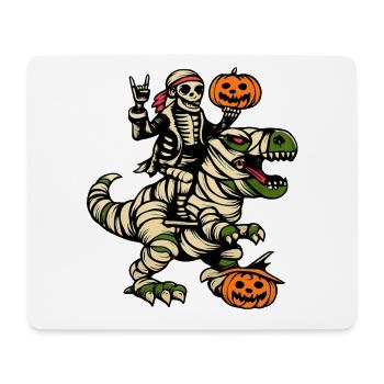 Skelett Reiter Halloween - Mousepad (Querformat) - Weiß - Vorne